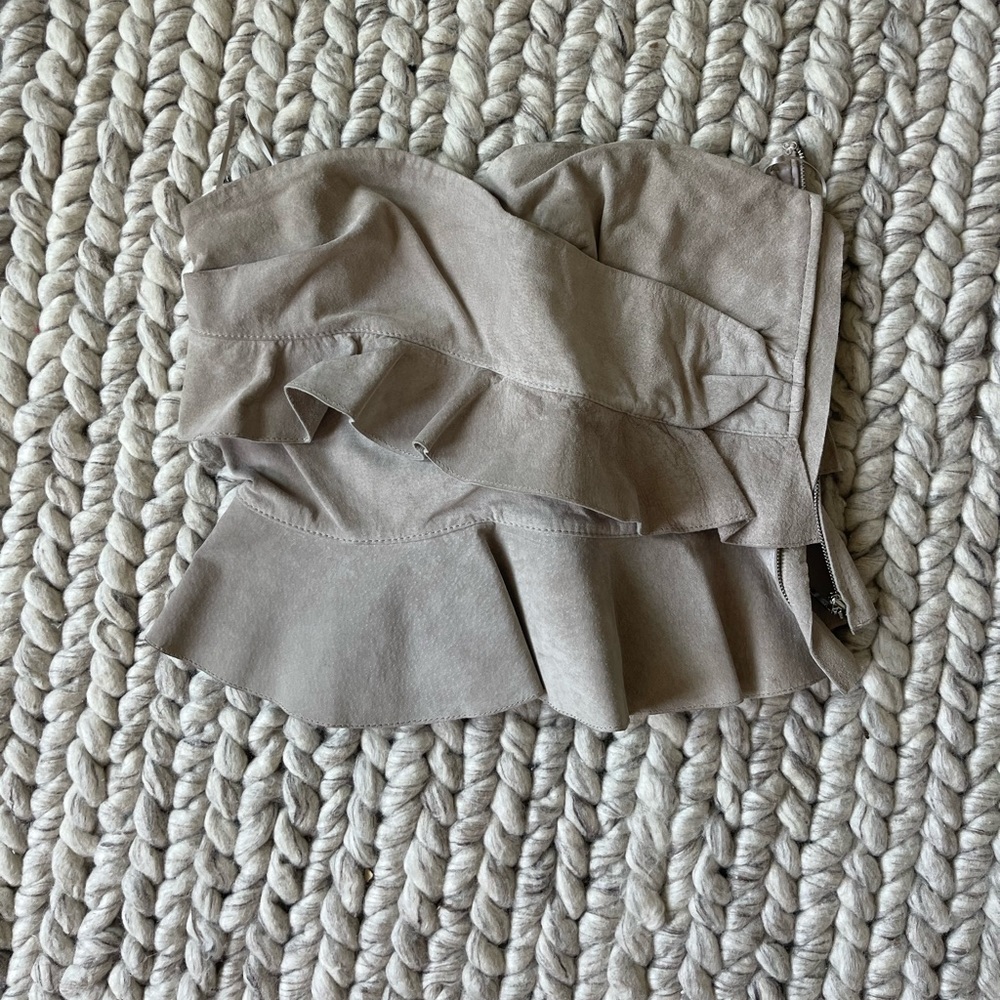 Suede strapless top - Intermix - NWT